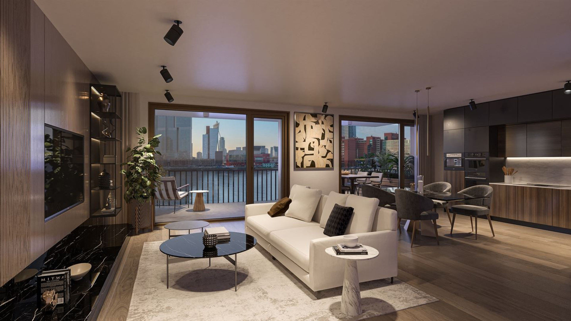 ZIEN: Feijenoord speler Mats Wieffer koopt dit luxe appartement in Rotterdam 3