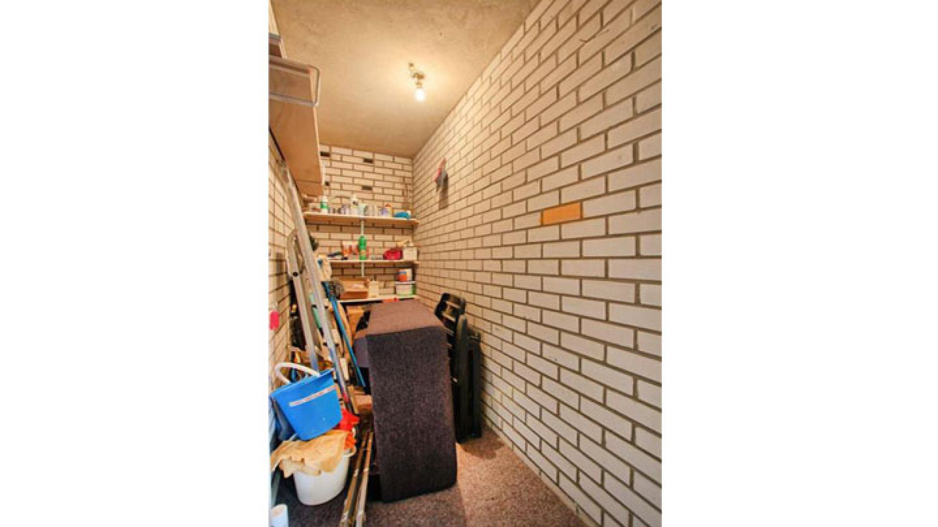 In dit piepkleine appartementje woont de boomlange Jeroen Pauw. Zie foto's 14