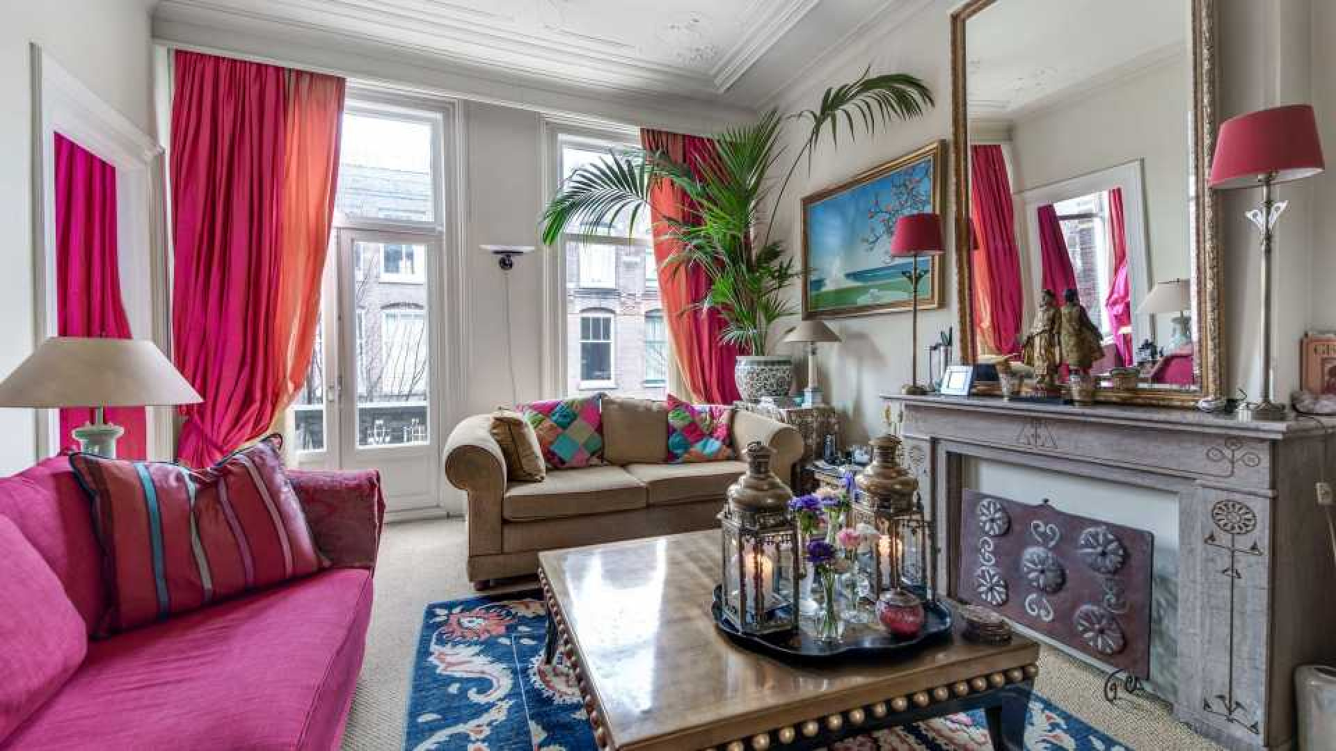 Mode koningin Sheila de Vries verkoopt haar driedubbele bovenhuis in Amsterdam Zuid met vette winst. Zie foto's 2