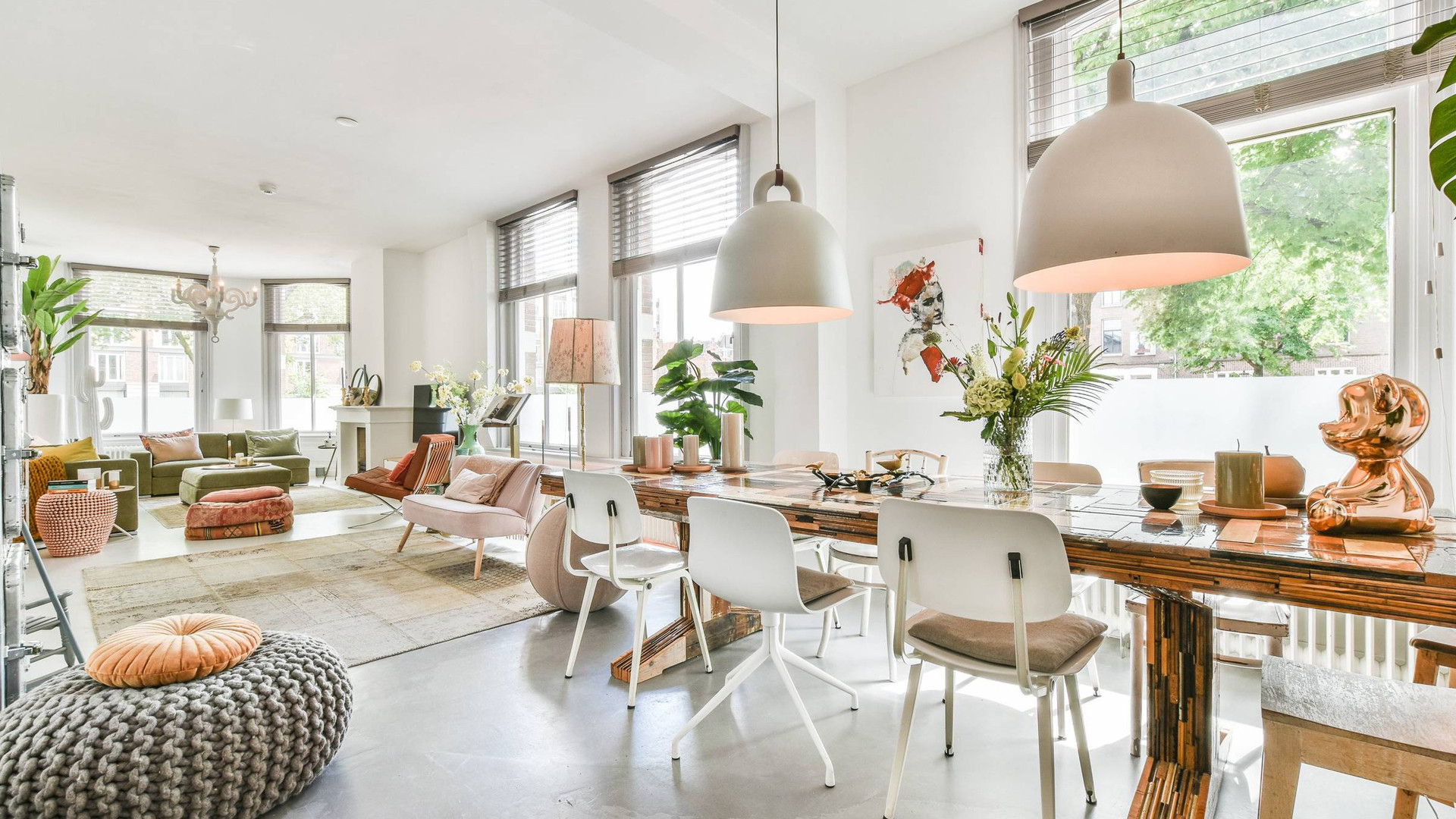 Bridget Maasland zet haar luxe dubbele benedenhuis in Amsterdam te koop. Zie foto's 5