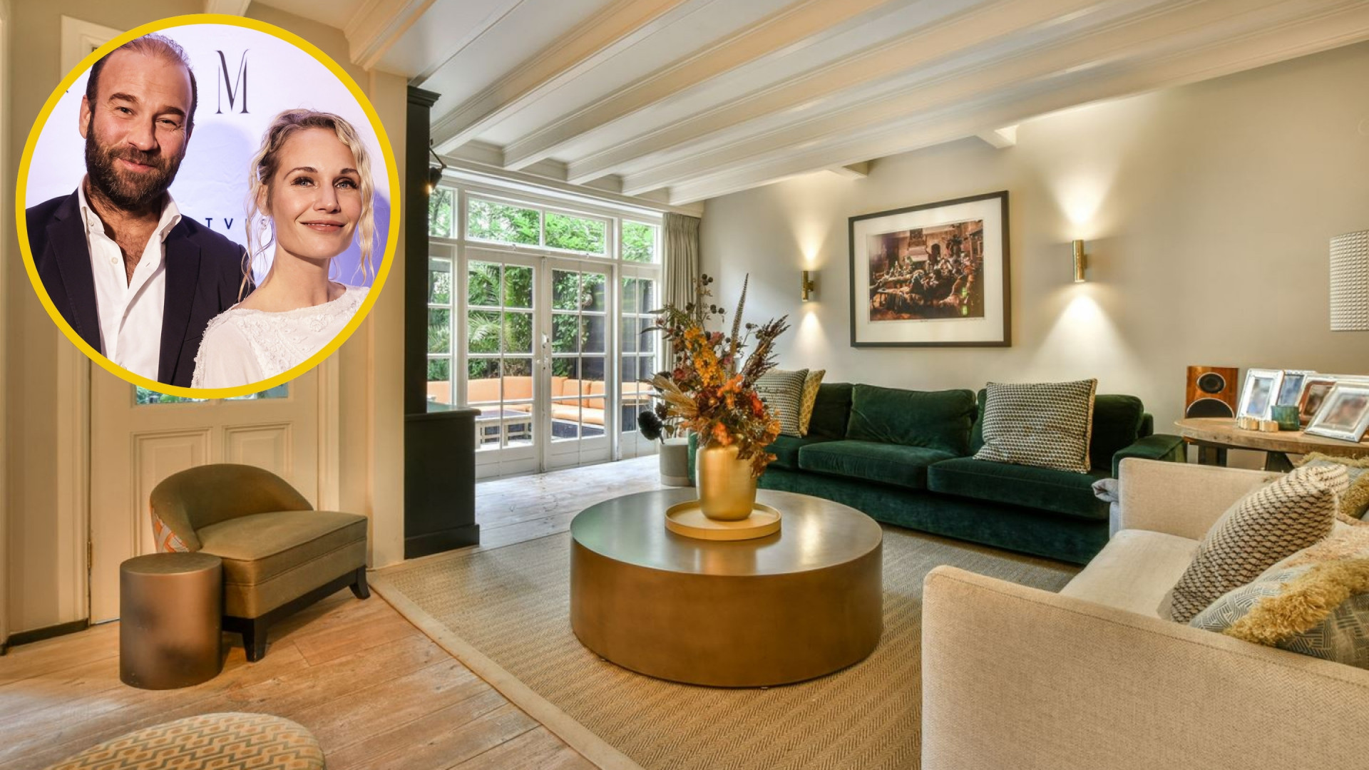 Kimberley Klaver en haar man verkopen hun schitterende Amsterdamse benedenhuis met flinke winst. Zie foto’s 1