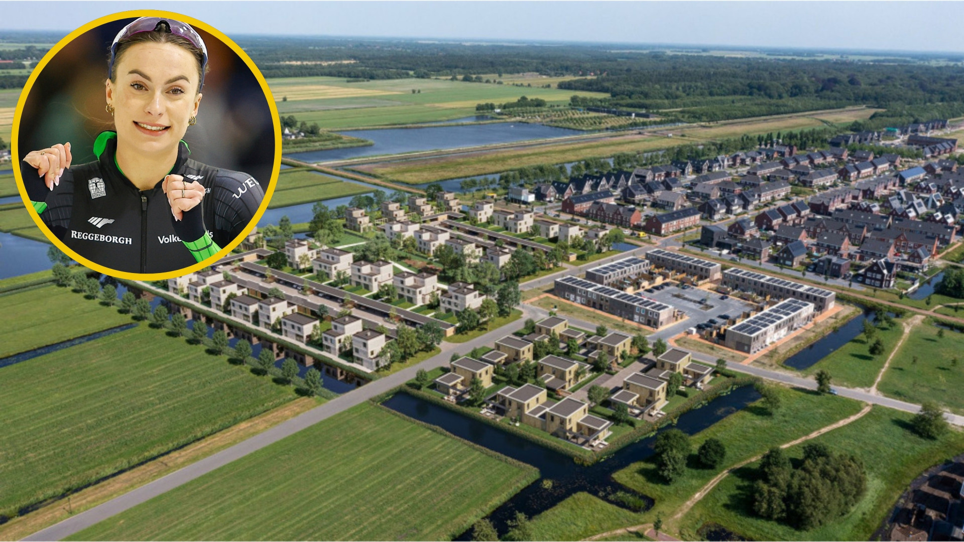 Zo woont Olympisch kampioen op de 500 meter Femke Kok. Zie foto's