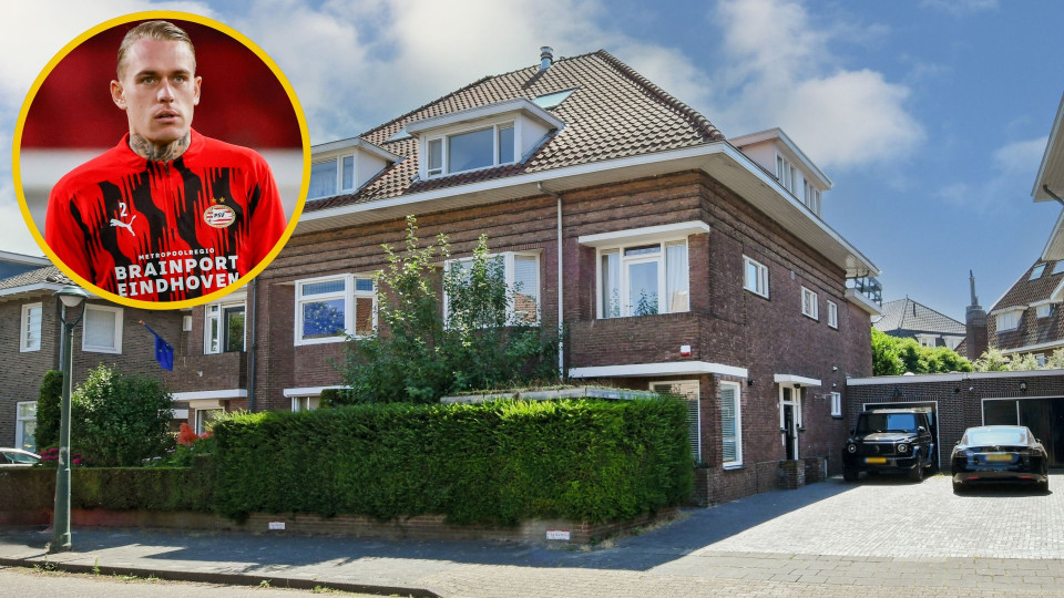 Rick Karsdorp speelt paniekvoetbal met zijn villa. Zie foto’s
