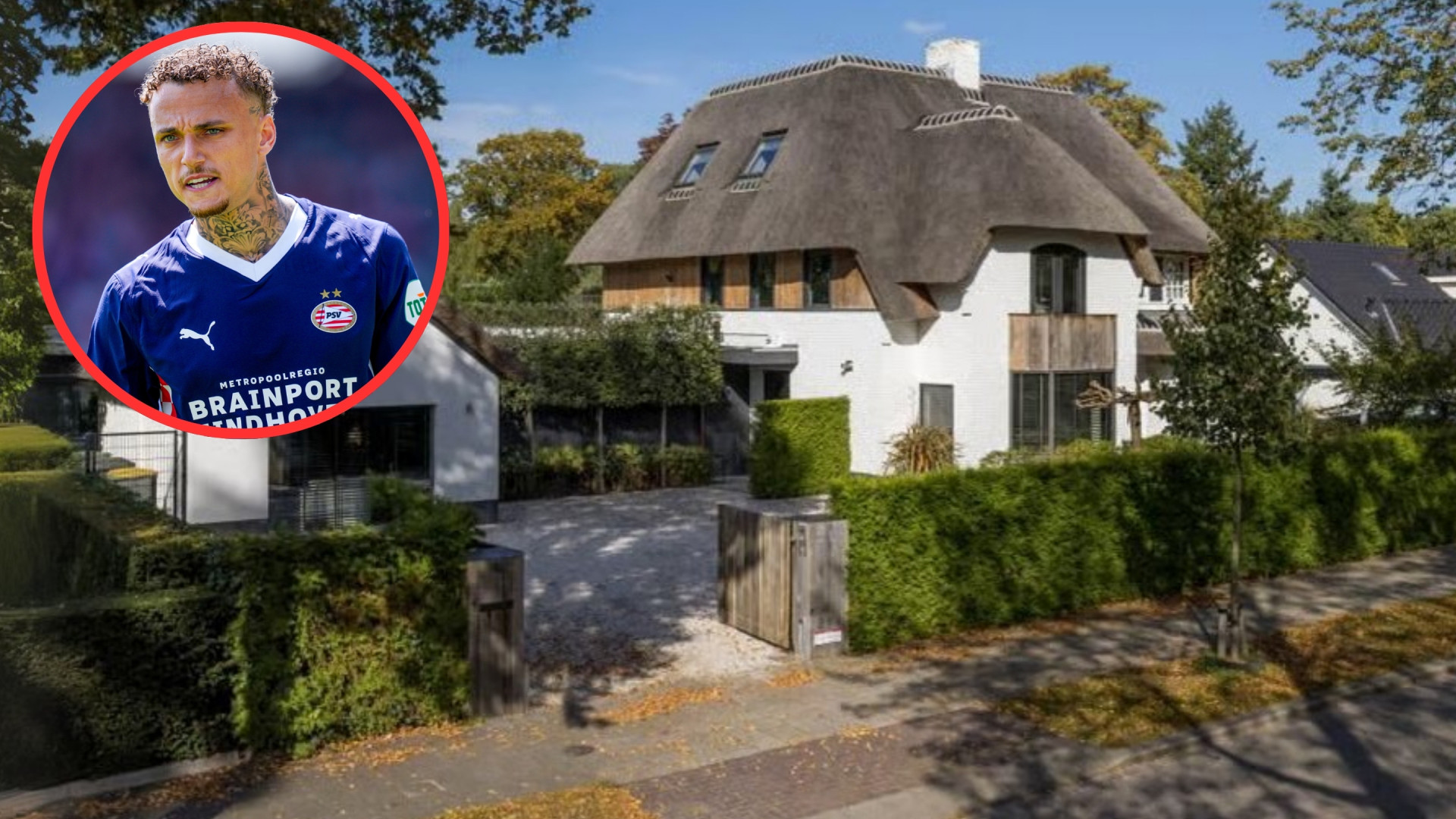 Voetballer Noa Lang zet zijn miljoenenvilla in Waalre te koop. Zie foto’s