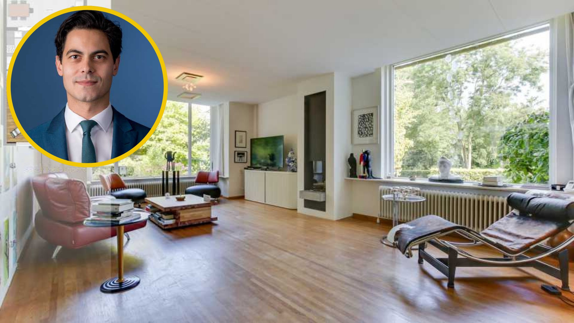 Zo heeft D66-leider en toekomstig premier Rob Jetten zijn woning ingericht. Zie foto's