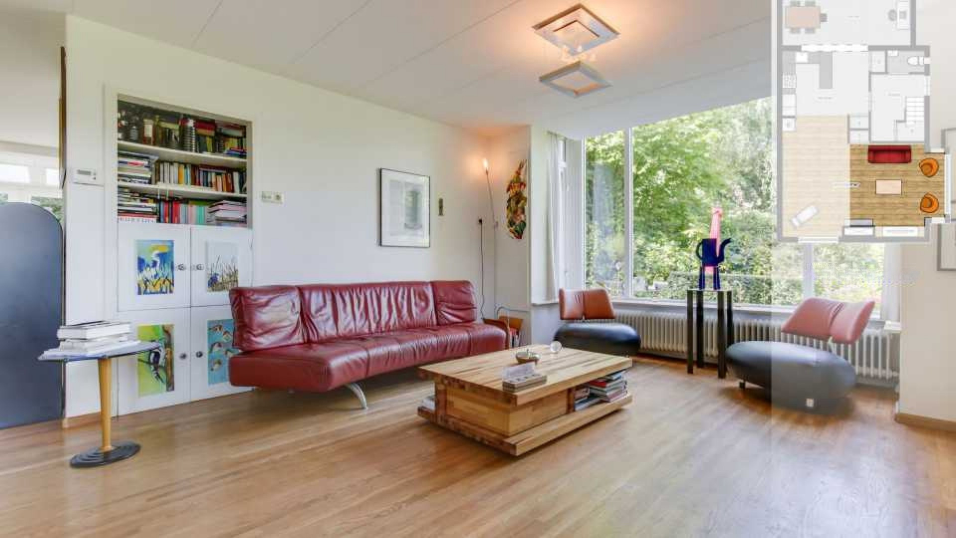 Zo heeft D66-leider en toekomstig premier Rob Jetten zijn woning ingericht. Zie foto's 2