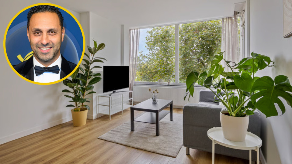 Khalid Kasem, gevallen advocaat en co-producent van de Hanslers zet zijn appartement te koop. Zie foto’s