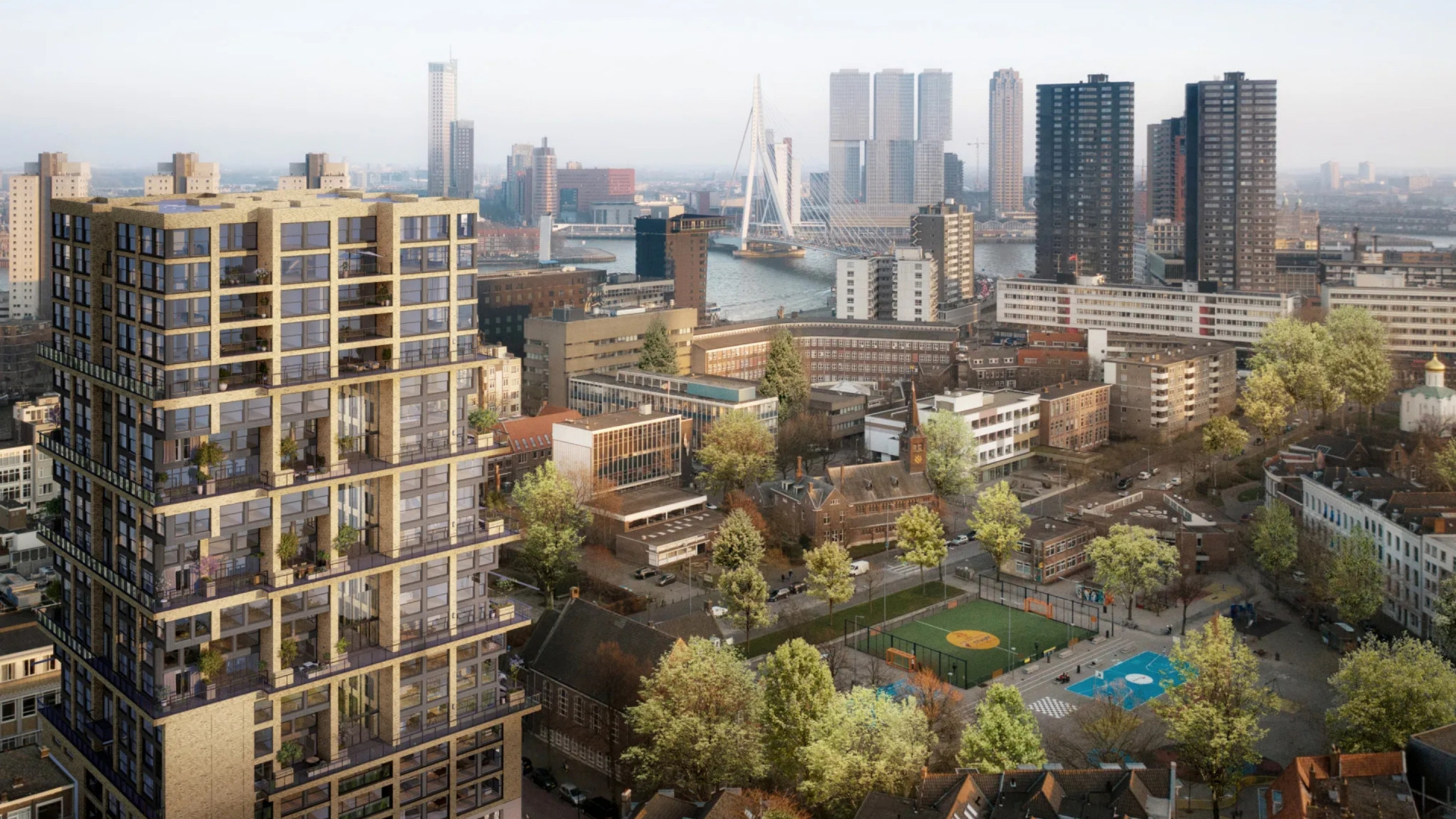 Voetballer Noa Lang houdt uitverkoop en zet nu ook zijn penthouse in Rotterdam te koop. Zie foto’s 6