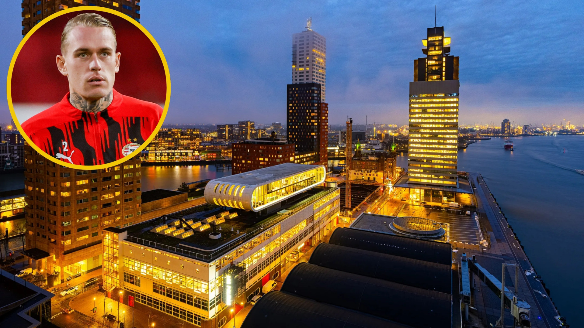 Zet oud-Feyenoord- en PSV-speler Rick Karsdorp uit geldnood zijn luxe Rotterdamse appartement te koop? Zie foto’s