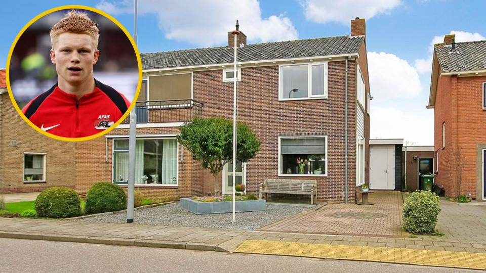 Binnenkijken in de twee onder een kapwoning van AZ-toptalent Kees Smit. Zie foto’s