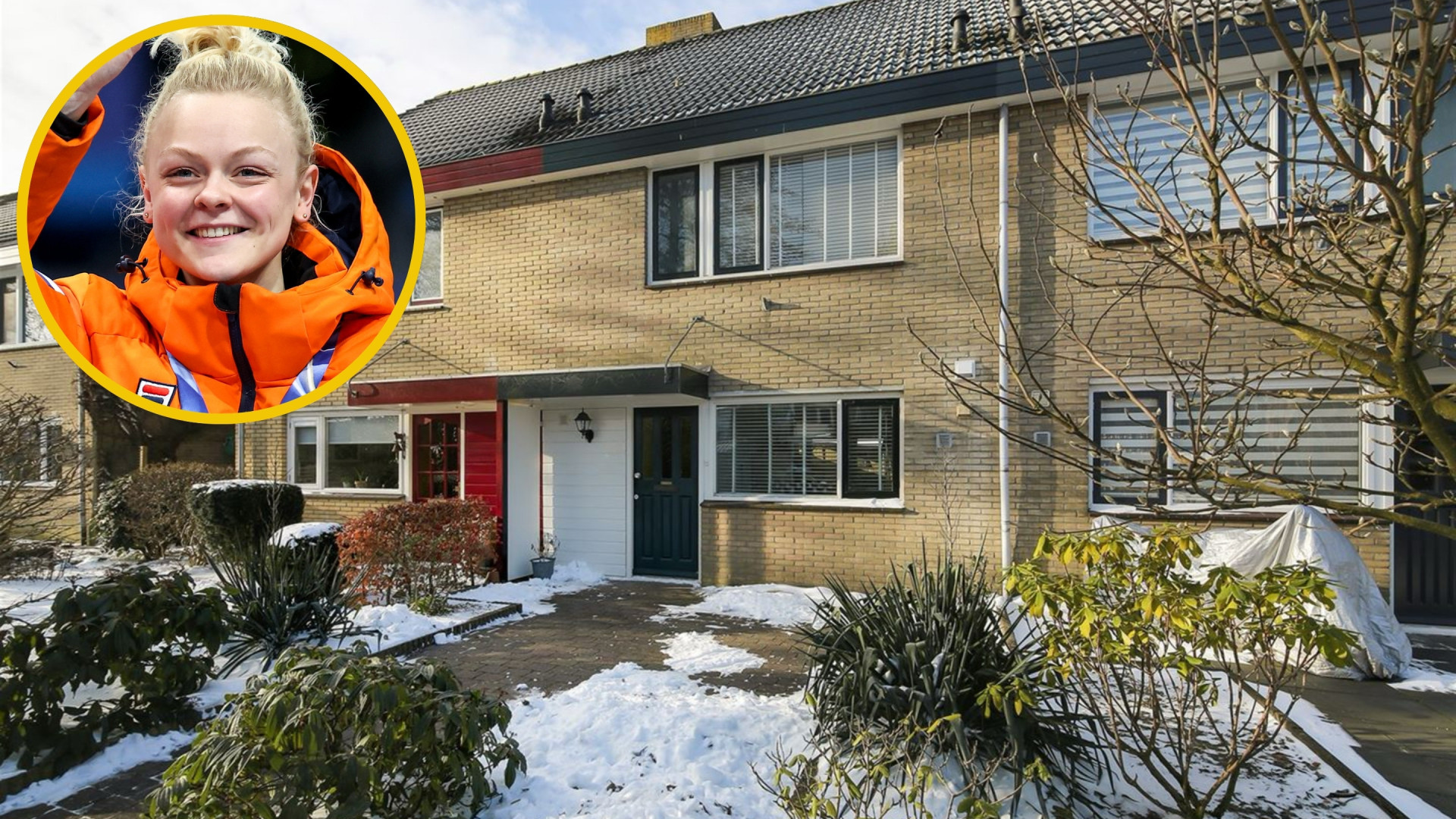 Zo woont shorttrackster Xandra Velzeboer, die twee keer goud won op de Olympische Spelen. Zie foto’s 1