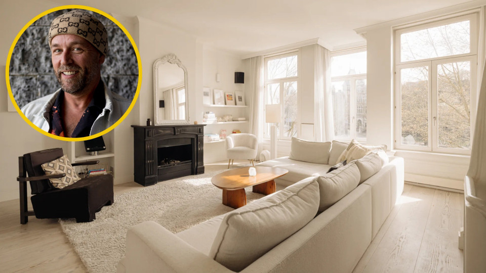 DJ Sander Kleinenberg zet zijn Amsterdamse miljoenenappartement opnieuw te koop. Zie foto’s