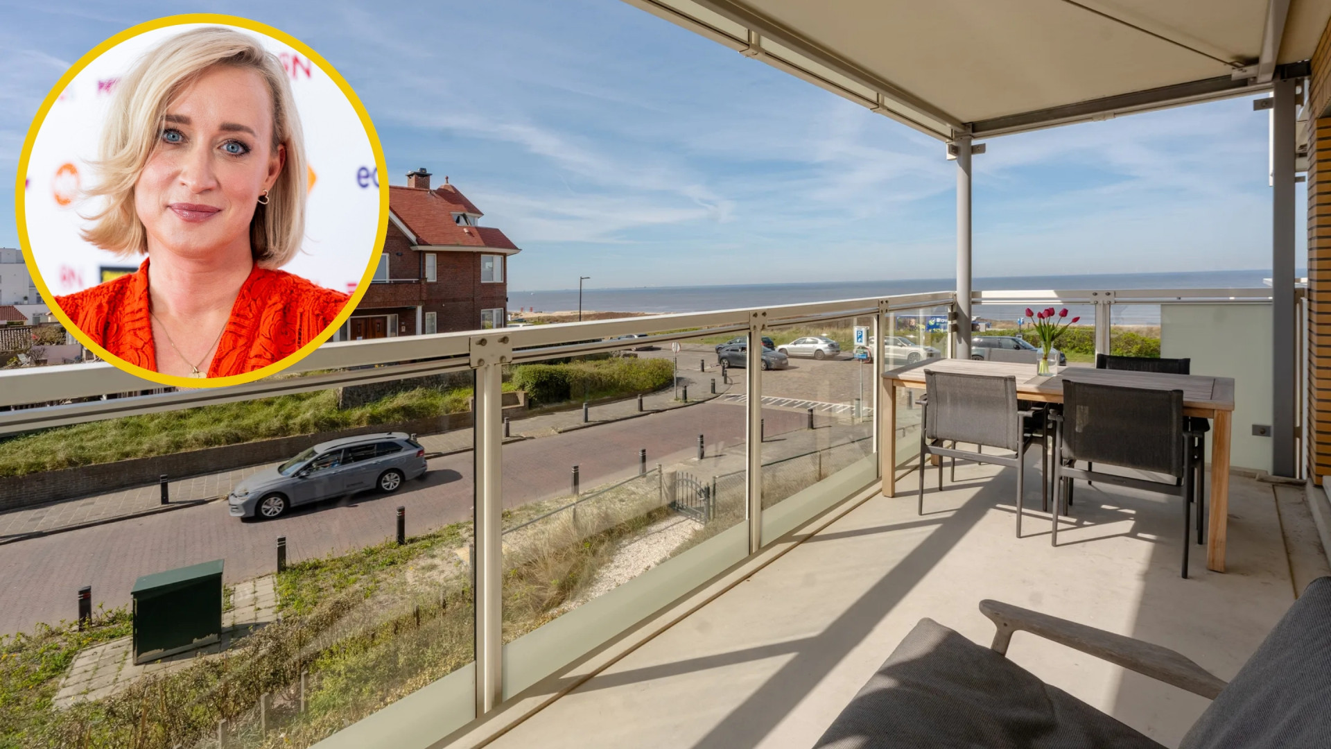 Eva Jinek zet haar prachtige strandappartement in Noordwijk te koop. Zie foto's