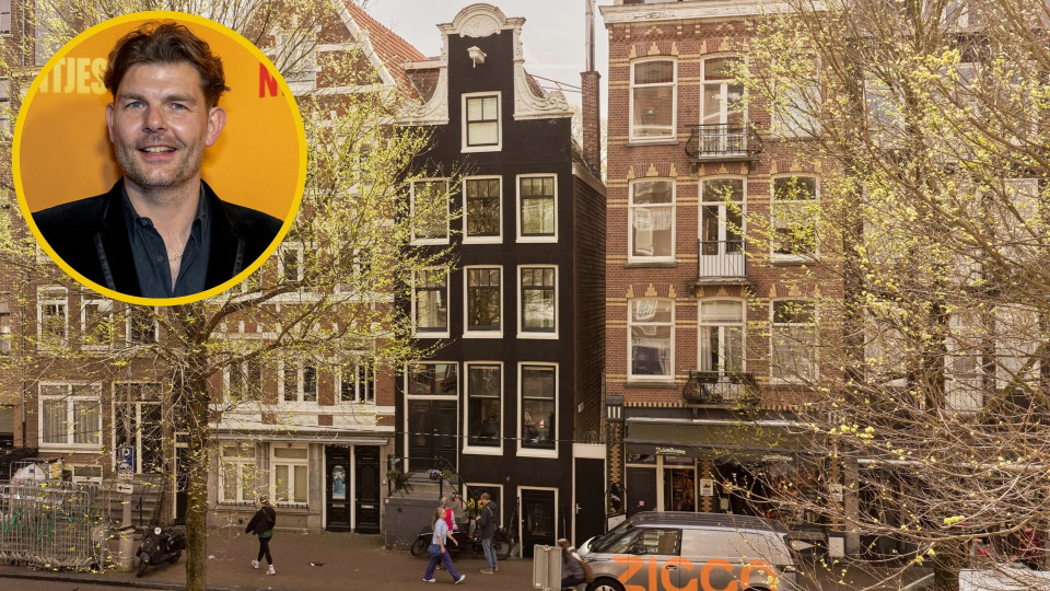 Radio-dj Sander Lantinga zet zijn energieslurpende pand in de Jordaan te koop. Zie foto’s