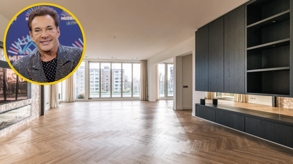 Gerard Joling zet zijn luxe appartement in Amsterdam te huur voor 6.500 euro per maand. Zie foto's