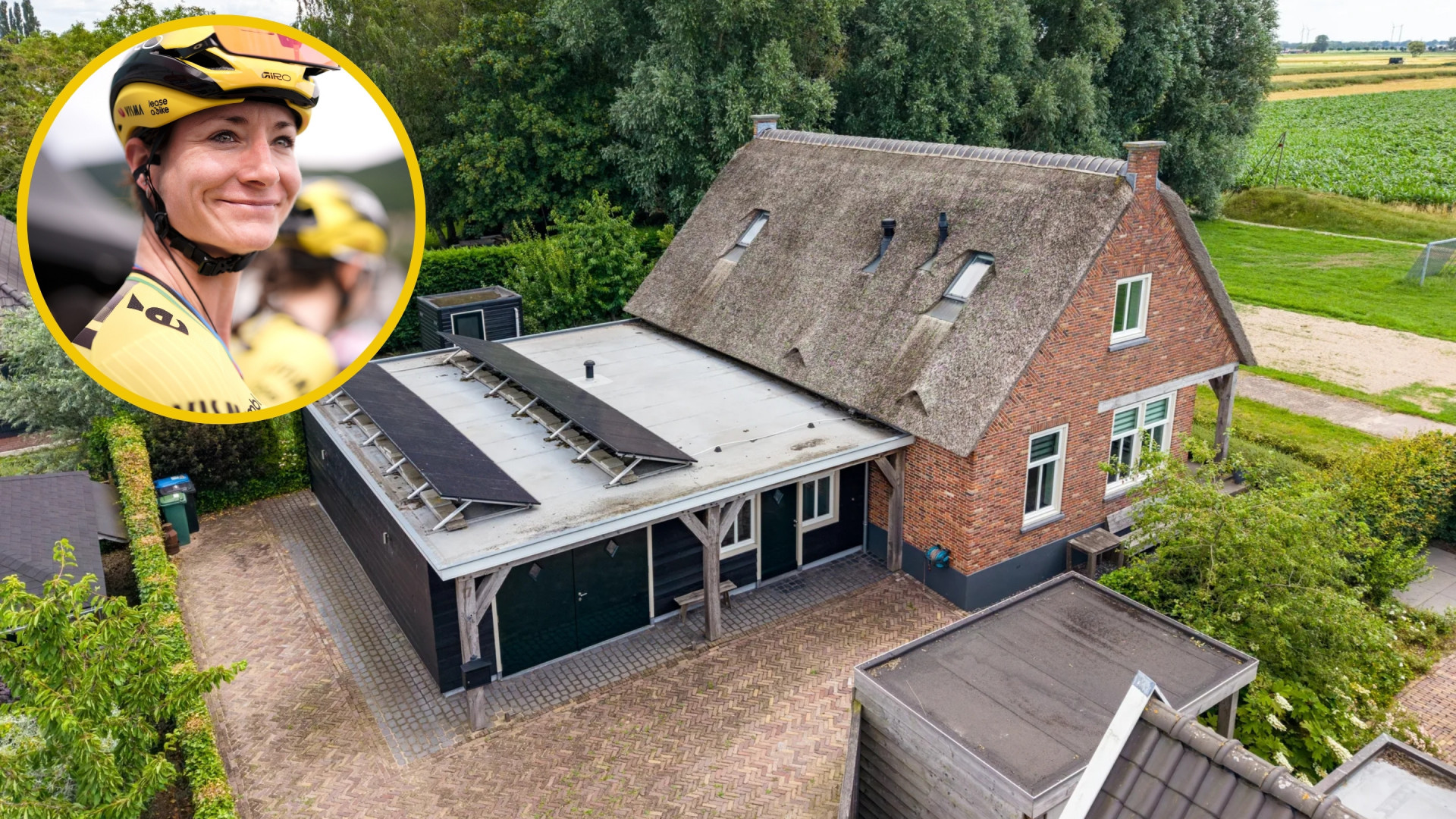 Topwielrenster Marianne Vos zet haar prachtige landhuis te koop. Zie foto's 1