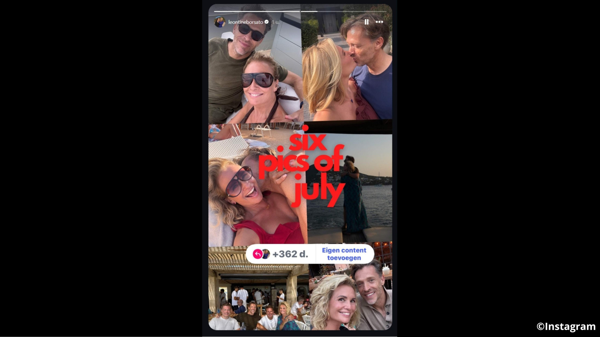 Met deze zoenfoto's bevestigt Leontine Ruiters relatie met John Huiberts 1