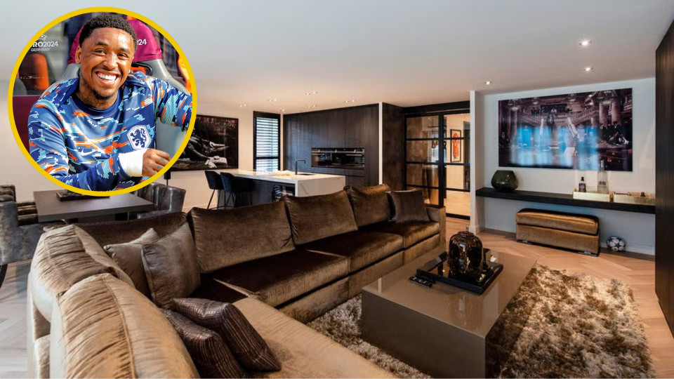 Voetballer Steven Bergwijn zet zijn totaal gerenoveerde miljoenenappartement in Amsterdam te koop. Zie foto's