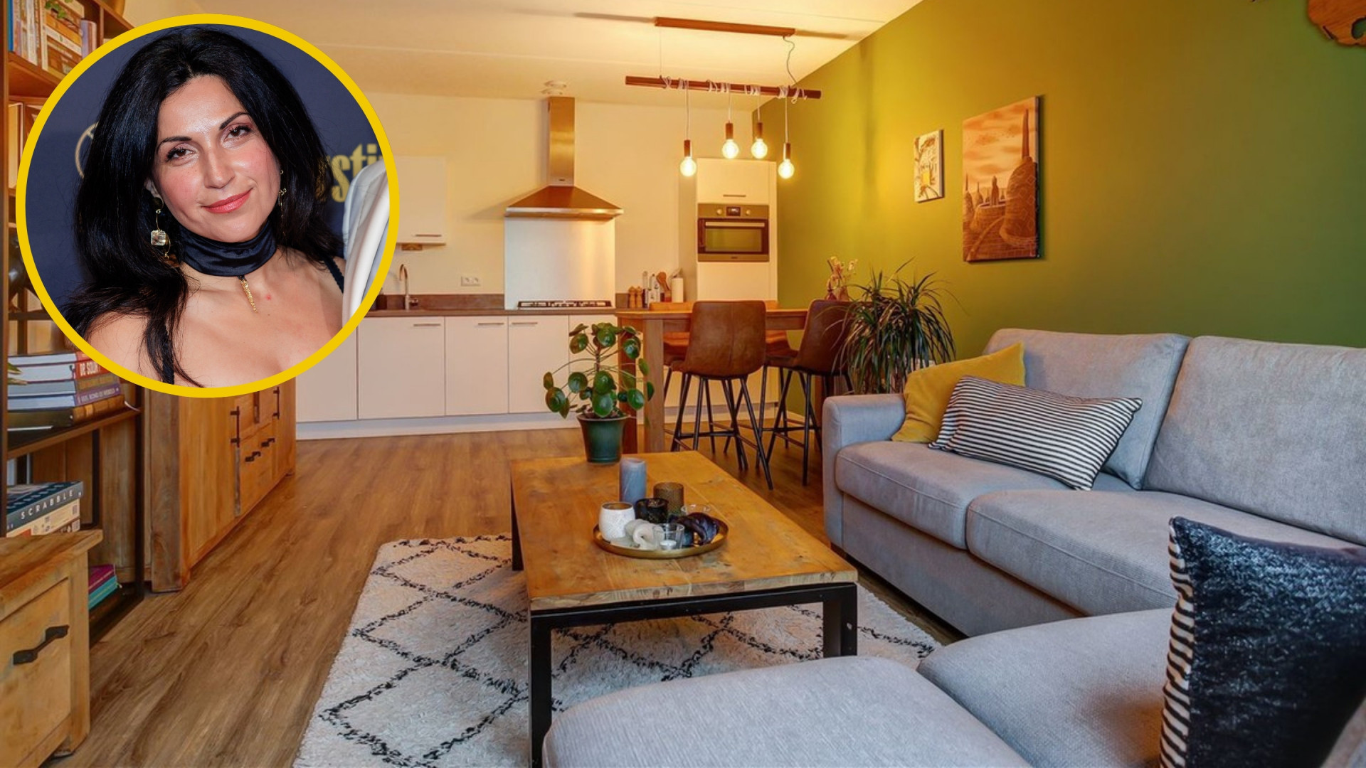 Binnenkijken in de woning van de vrouw van Wilfred Genee nu zij hem heeft verlaten. Zie foto's