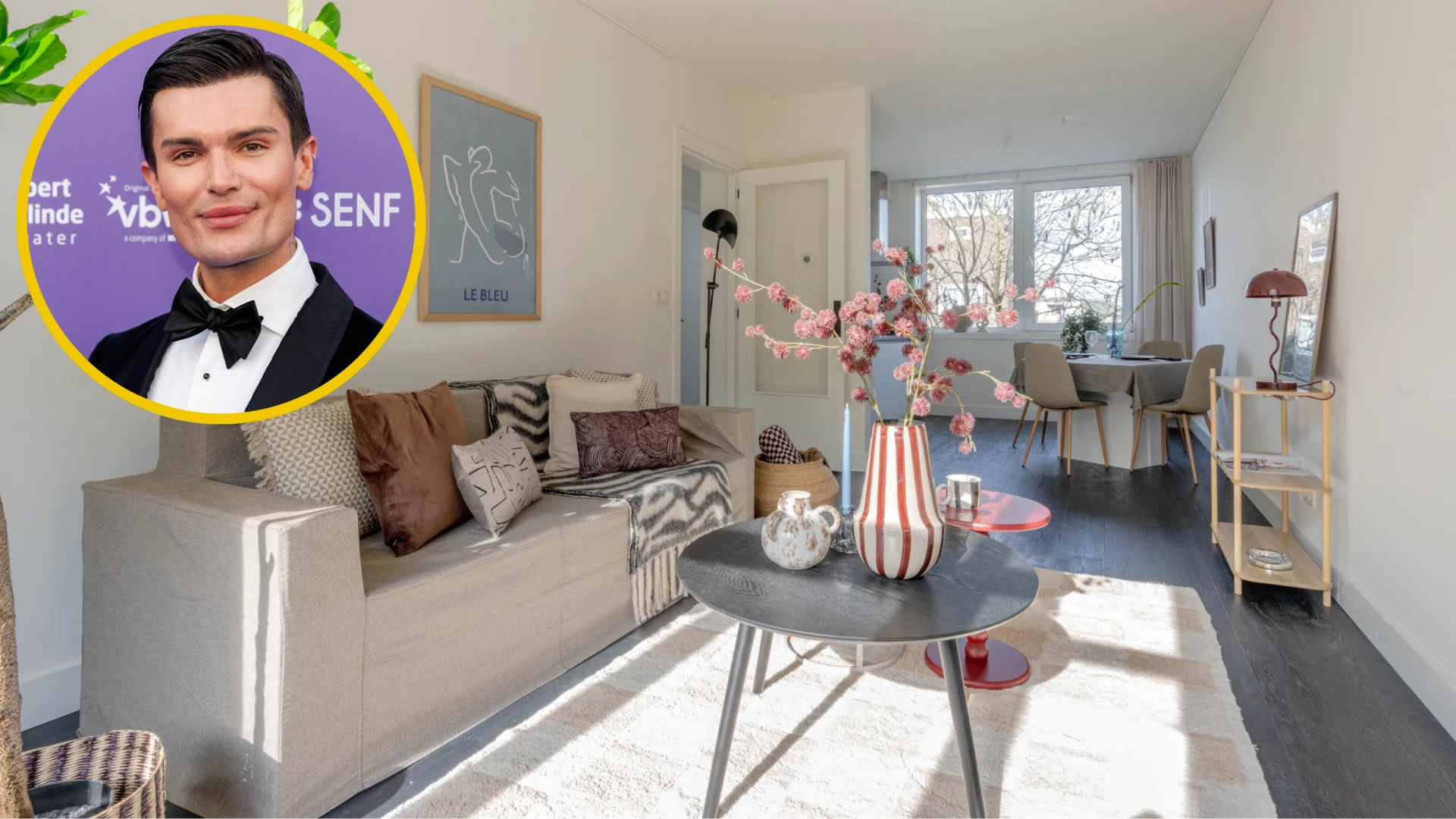 Binnenkijken in het net gekochte appartement van Koen Pieter van Dijk. Zie foto's 1