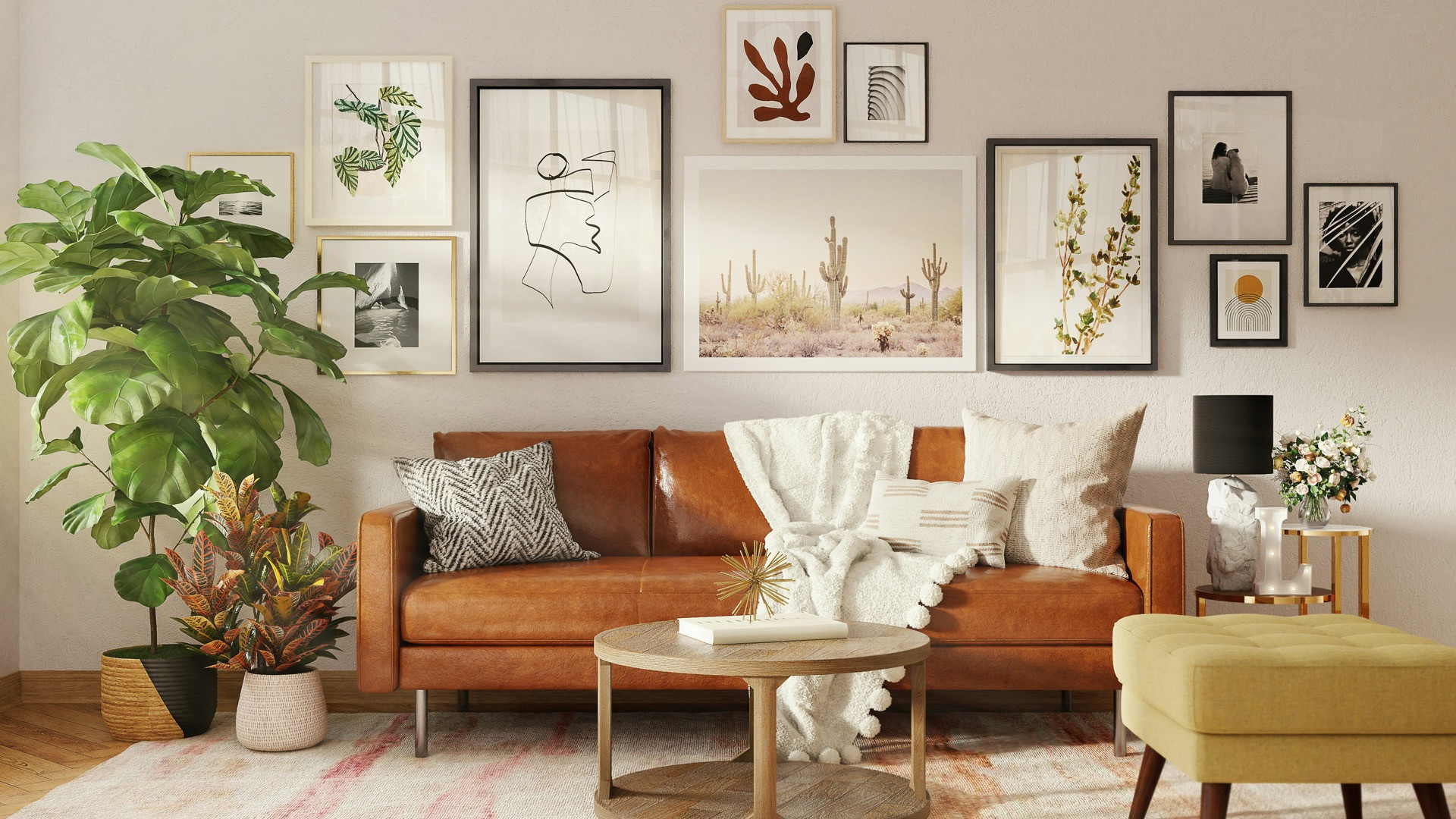 Geef je huiskamer karakter: Tips voor een inspirerende inrichting met muurdecoratie