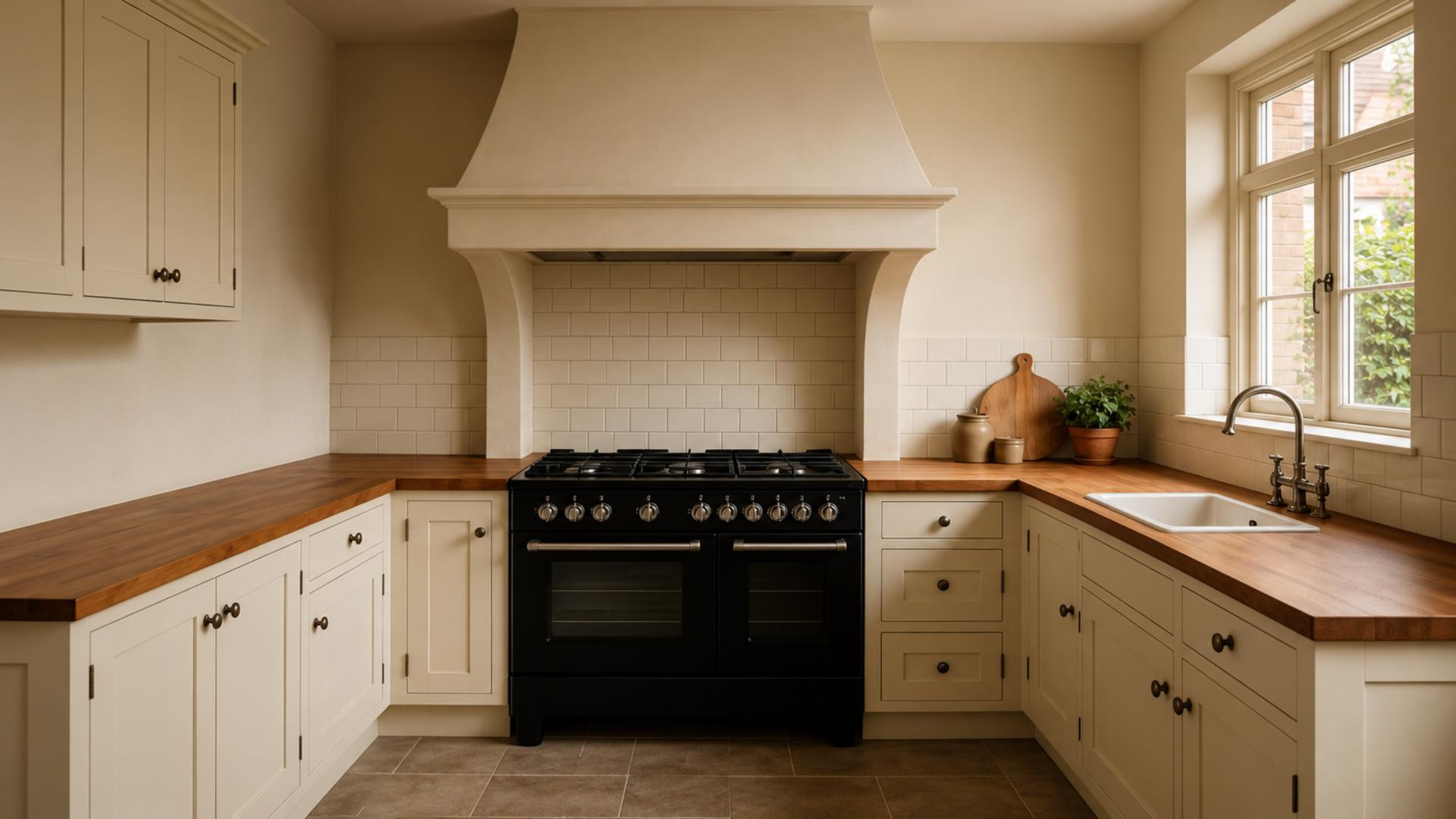 Landelijk koken in een huis dat geen boerderij is